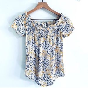 Old Navy Floral Peasant Top